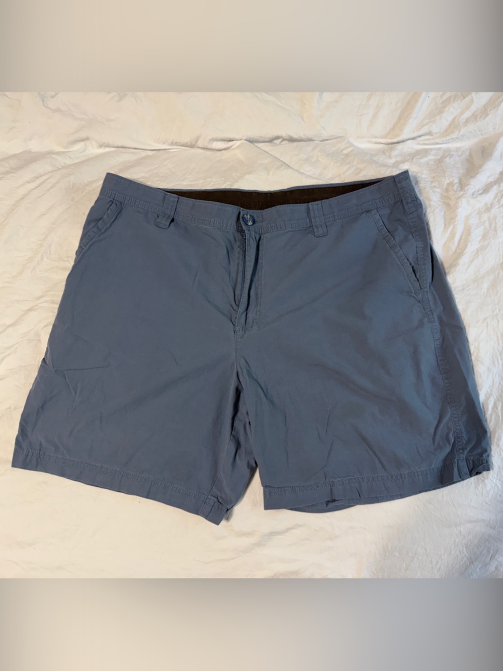 Columbia Men's Slate Blue Flat-Front Shorts